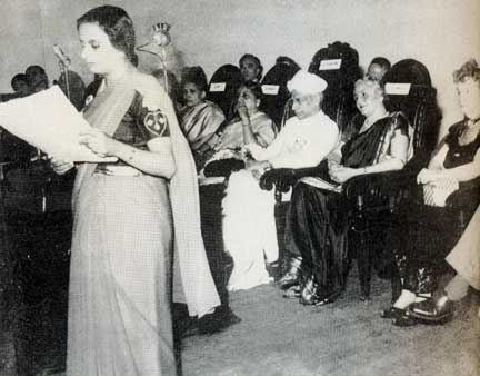 Third International Conference of Family Planning Association, India, 1952. Lady Rama Rau is seated second from left.